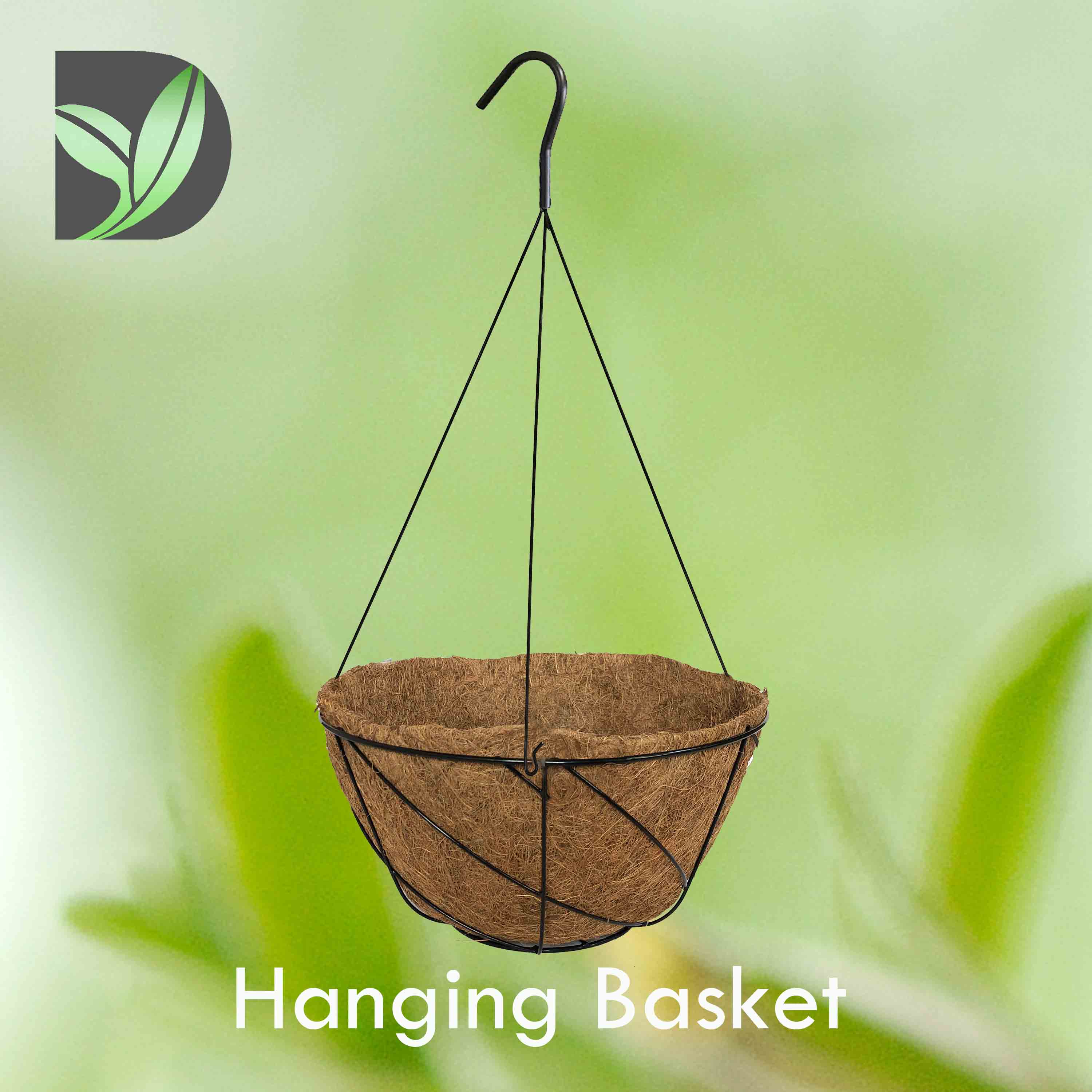 Grower Style Hanging Basket- Twill